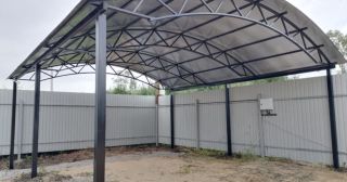 Арочные навесы из металлопрофиля Томск, цена от 3421 руб.